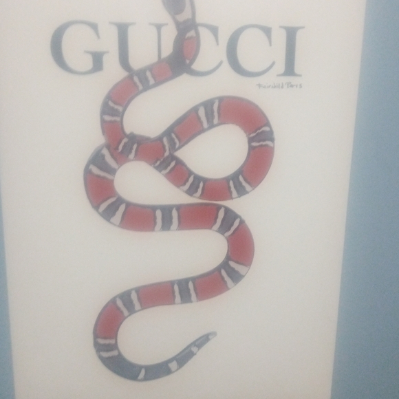 Gucci Other - Gucci Red and Black Serpent Wall Decor